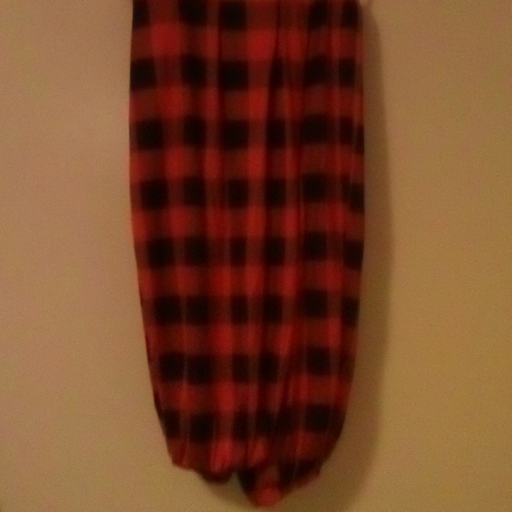 Shein Brand Red/Black Checkered Sleeping Pants 4XL